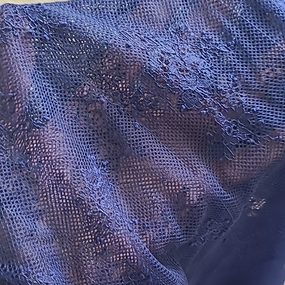 Victoria's Secret Navy Mesh Lace Drawstring Pajama Pants - Picture 6 of 9